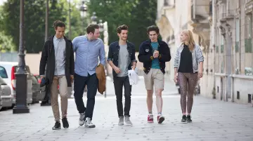 The Nike Air Jordan 4 Retro OG sneakers worn by Vadim (Igor Gotesman) in the movie Five