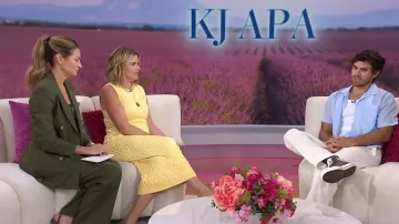 Converse Chuck 70 Leather Shoes worn by KJ Apa as seen in Today with Jenna & Friends on August 13, 2025