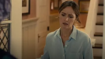 Rag & Bone Maxine Linen Shirt worn by Sylvia (Rose Byrne) as seen in Platonic (S02E03)