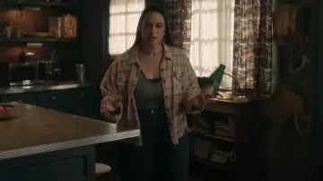 The Great The Voyager Jacket worn by Asta Twelvetrees (Sara Tomko) as seen in Resident Alien (S04E10)