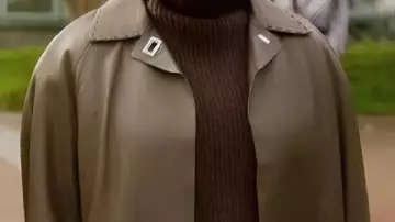 Leather Coat worn by Seema Patel(Sarita Choudhury) in And Just Like That