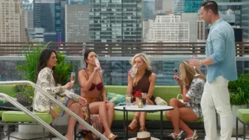 The Attico Mini Devon Patent Leather Mules worn by Jade Chan as seen in Selling the City (S01E07)