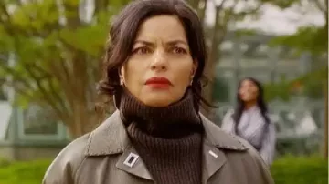 And Just Like That S03 Seema Patel Leather Coat of Seema Patel (Sarita Choudhury) in And Just Like That…