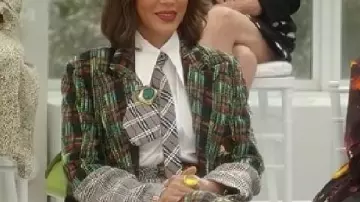 Plaid Coat worn by Lisa Todd Wexley (Nicole Ari Parker) in And Just Like That S03