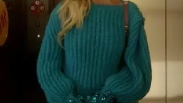 Blue Knit Sweater worn by Carrie Bradshaw (Sarah Jessica Parker) in And Just Like That S03