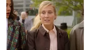 And Just Like That Sarah Jessica Parker Brown Coat