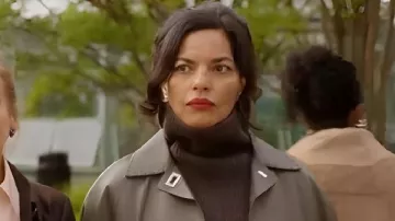 This Leather Coat worn by Seema Patel (Sarita Choudhury) in And Just Like That… (S03E12)