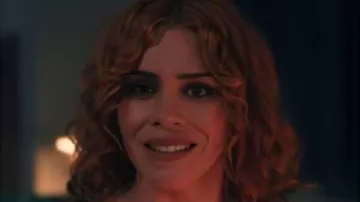 Wednesday Leopard Print Blouse worn by Isado­ra Capri (Billie Piper) as seen in Wednesday (S02E04)