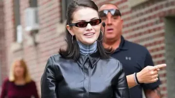 Only Murders in the Building S5 Selena Gomez Leather Dress used by Mabel Mora (Selena Gomez) in Only Murders in the Building (S05)