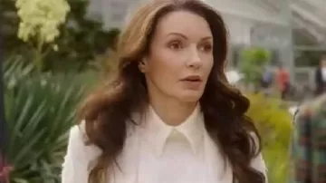 And Just Like That White Coat worn by Charlotte York (Kristin Davis) as seen in And Just Like That… (S03E12)