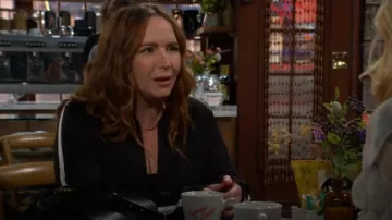 Re/Done Sunland Jacket worn by Mariah Copeland ( Camryn Grimes) as seen in The Young and the Restless on August 11, 2025