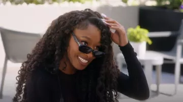 Ceine Sunglasses CL40243I 5101A Black Dark Grey worn by Serena Page as seen in Love Island: Beyond the Villa (S01E01)