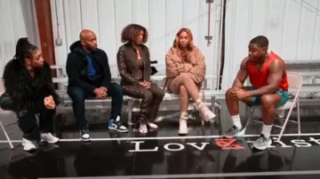 Fashion Nova Take Notes Lace Up Stretch Bootcut Jeans Olive worn by Taylor as seen in Caught in the Act: Double Life (S01E02)