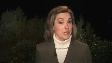 Theory Lackman Jacket worn by Margaret Brennan as seen in CBS Mornings on August 15, 2025