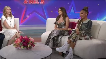 Giuseppe Zanotti Juliett Bottes à lacets portées par Mel B comme on le voit dans Today with Jenna & Friends le 18 août 2025