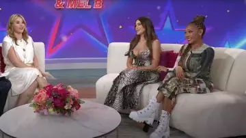 Giuseppe Zanotti Juliett Bottes à lacets portées par Mel B comme on le voit dans Today with Jenna & Friends le 18 août 2025