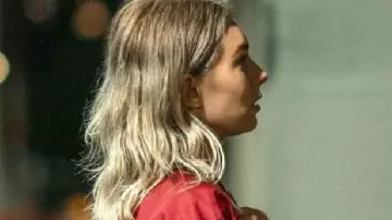 Night Always Comes Bomber Jacket worn by Lynette (Vanessa Kirby) as seen in Night Always Comes