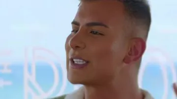 The Only Way Is Essex S35 Greeb Polo Shorts Set worn by Junaid Ahmed as seen in The Only Way is Essex