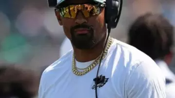 NFL Preseason 2025 Eagles Jalen Hurts White Sweatshirt