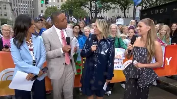 Jane Post Iconic Princess Hooded Rain Coat worn by Dylan Dreyer as seen in Today on August 21, 2025