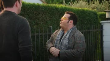 Abrigo a cuadros Rails Lark Southland usado por Josh Gadd como se ve en Celebrity IOU (S10E03)