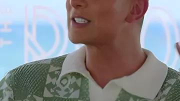 Junaid Ahmed Ensemble de shorts de polo vert porté par Junaid Ahmed (Junaid Ahmed) dans The Only Way Is Essex (S33E11)