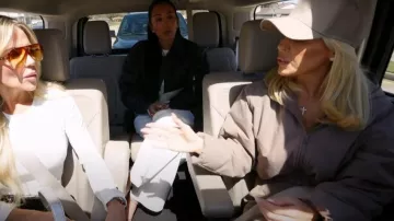 Alo Cropped Mountain Peak Full Zip Hoodie worn by Gretchen Rossi as seen in The Real Housewives of Orange County (S19E07)