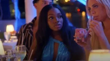 Mew Mews Pietro Dress worn by JaNa Craig as seen in Love Island: Beyond the Villa (S01E07)