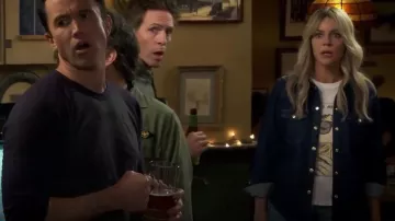 Re/Done Girlfriend Tee With Not Yours Graphic worn by Deandra 'Dee' Reynolds (Kaitlin Olson) as seen in It's Always Sunny in Philadelphia (S17E06)