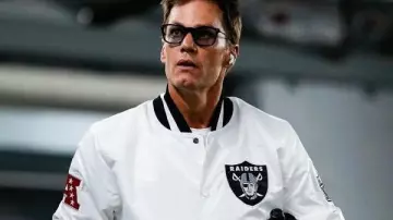 Tom Brady 2025 Raiders White Jacket