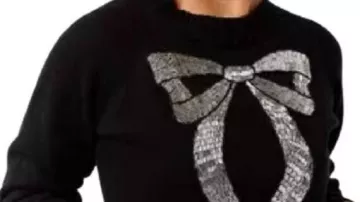 Real Housewives of Orange County Bow Sweater worn by (Shannon Beador) as seen in The Real Housewives of Orange County (S19E07)