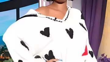 The Jennifer Hudson Show 2025 Suéter de corazón de Jennifer Hudson