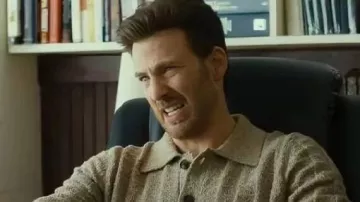 ¡Cariño no lo hagas! Polo usado por Chris Evans en HONEY DON'T! - Clip oficial de "I Help People"