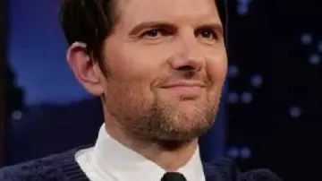 Jimmy Kimmel Live 2025 Knit Vest worn by Adam Scott as seen in Jimmy Kimmel Live!