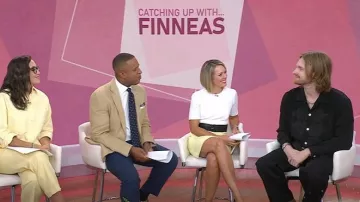 Bode Ribbon Garland Shirt worn by Finneas O'Connell as seen in Today on August 22, 2025