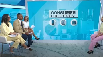 Prada Brushed Leather Slingback Pumps worn by Savannah Sellers as seen in Today on August 22, 2025