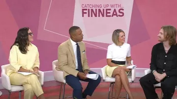 Zara Jogger Pants worn by Savannah Sellers as seen in Today on August 22, 2025