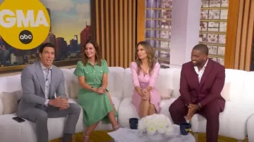 Shoshanna Damia Dress worn by Rhiannon Ally as seen in Good Morning America on August 22, 2025