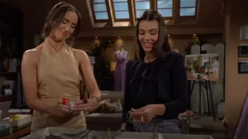 Alice + Olivia Addison Jacket worn by Electra Forrester ( Laneya Grace) as seen in The Bold and the Beautiful on August 22, 2025