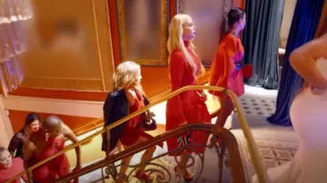 Ferragamo Turtleneck Tulip-Design Dress worn by Alexia Echevarria as seen in The Real Housewives of Miami (S07E11)