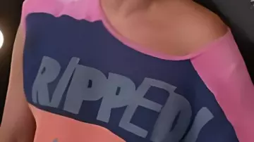 Access Hollywood 2025 Mel B Haut en tricot multicolore porté par Mel B à Access Hollywood