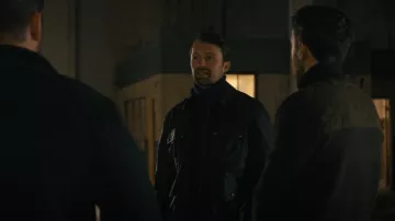 Belstaff Tour Overshirt Jacket worn by Borys Volchek (Bogdan Yasinski) as seen in Countdown (S01E06)