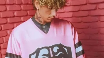 MGK X Cleveland Browns Jersey worn by Self (Machine Gun Kelly) as seen in Machine Gun Kelly's Life In Pink