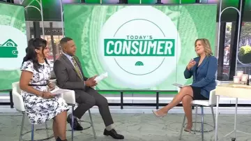 Veronica Beard Veste Dickey longue et maigre portée par Christine Romans comme on le voit dans Today le 25 août 2025