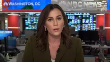 Veronica Beard Roya Dickey Jacket worn by Hallie Jackson as seen in Today on August 25, 2025