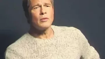 Brad Pitt Sweat-shirt en tricot porté par Sonny Hayes (Brad Pitt) en F1 || F1 The Movie Brad Pitt Sweat-shirt en tricot