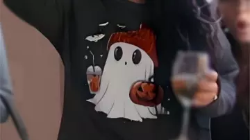 Halloween Ghost Shirt worn by Deena Nicole Cortese in Jersey Shore: Family Vacation S08