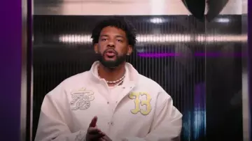 Essx NY Namesake Georgia Homecoming Varsity Jacket used by Chris Seeley as seen in Love Island (S07E37)