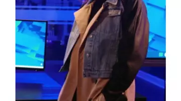 Mixed Media Trench Coat of Self - Host (Tamar Braxton) in Caught in the Act: Double Life (S01)