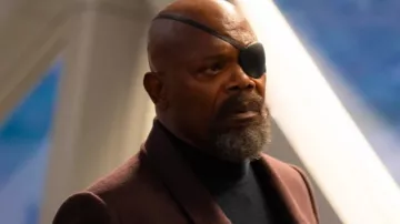 The Marvels Nick Fury Coat worn by Nick Fury (Samuel L. Jackson) as seen in The Marvels